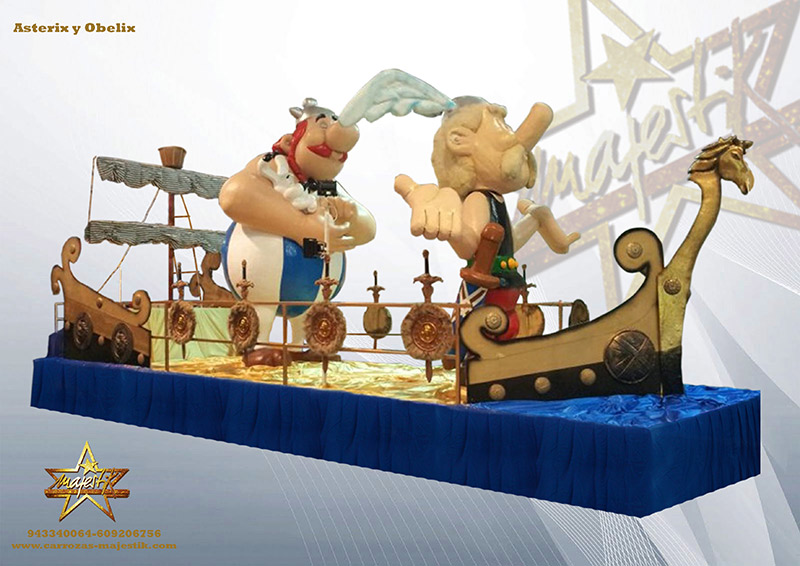 Carroza Asterix y Obelix